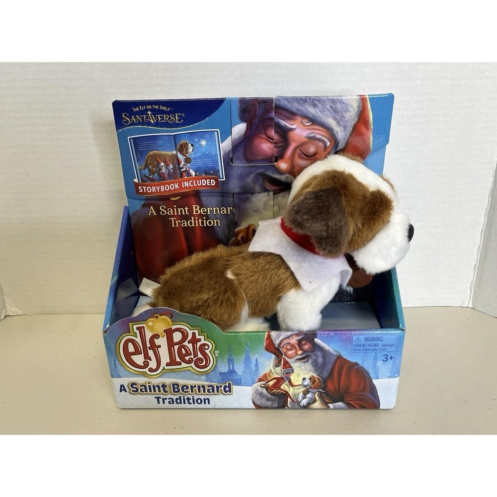 SEALED👉🏻The Elf‎ on the Shelf•Pets~A St. Bernard Tradition Plush